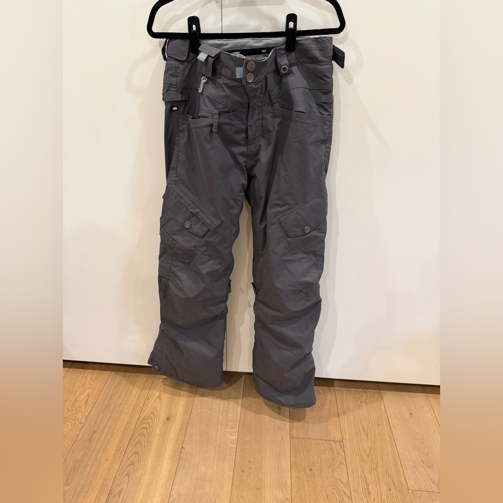 Smarty 3 In 1 Charcoal Cargo Pants For Women